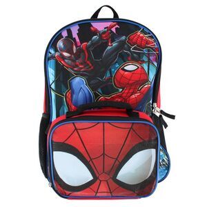 U.P.D., INC Boy's Spiderman 16 Inch Backpack Set with Lunchbox